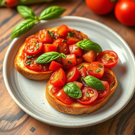 Bruschette al Pomodoro, un antipasto veloce e gustoso
